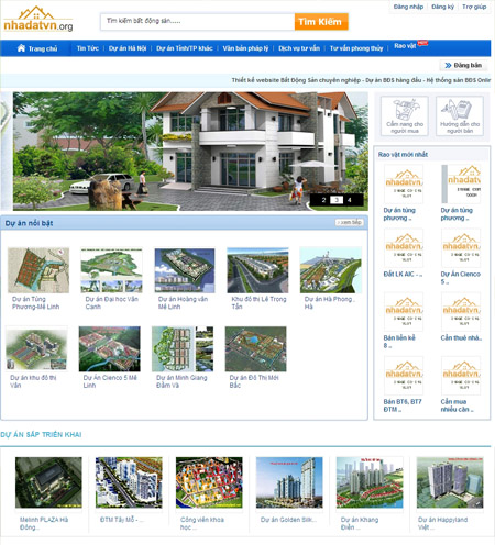 Thiết kế web giá rẻ - bất động sản- MS082